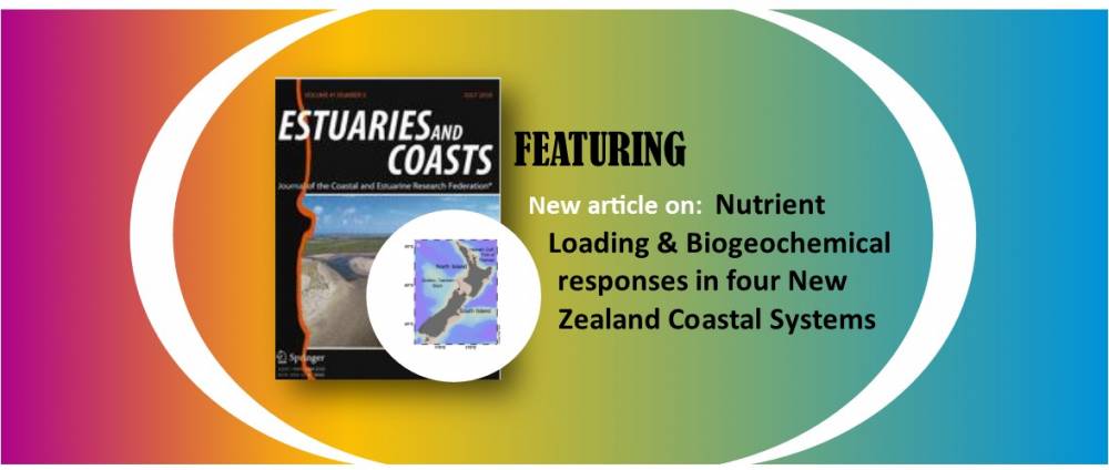 Estuaries and Coasts featuring a new article on Nutrient Loading & Biogeochemical responses in four New Zealand Coastal Systems