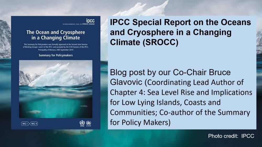 IPCC Special Report on the Oceans and Cryosphere in a Changing Climate (SROCC)
